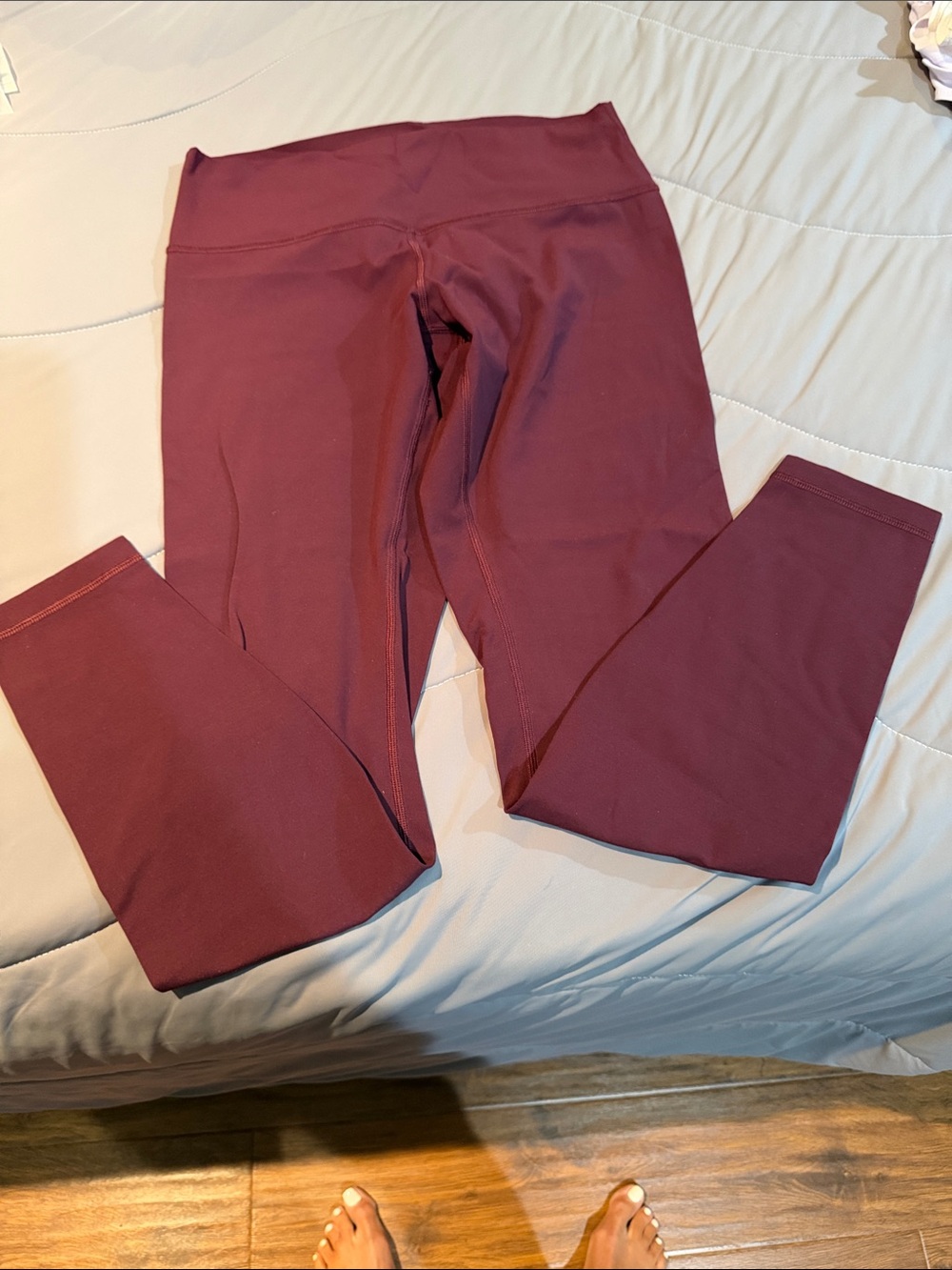 Burgundy Active Leggings